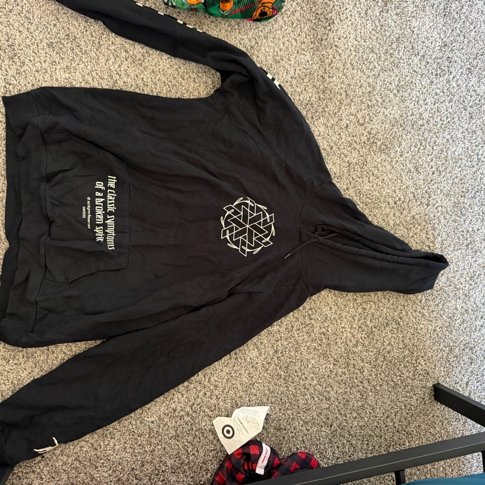 Black Graphic Hoodie